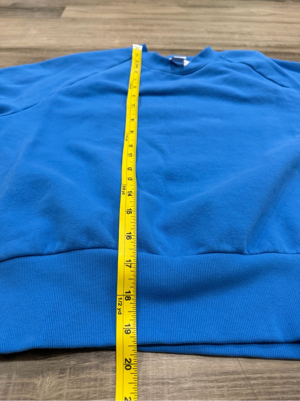 Athleta Blue Fleece Crewneck Sweatshirt XXS Cozy Pullover Athleisure - Picture 6 of 7